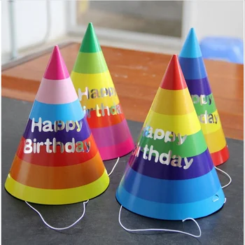 

Wholesale 100 Party Celebration Cute Party Hats Birthday Hat Festive Party Photograph Items Birthday Party Decorations Kids