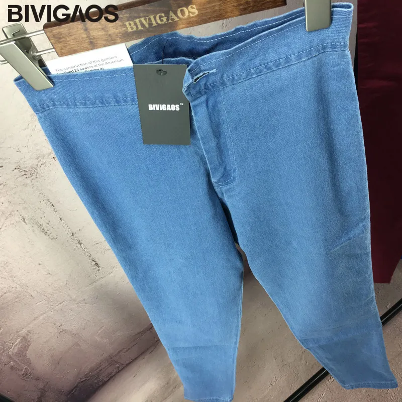 BIVIGAOS Евроамериканская мода XS XL черные обтягивающие тонкие сексуальные джинсы с
