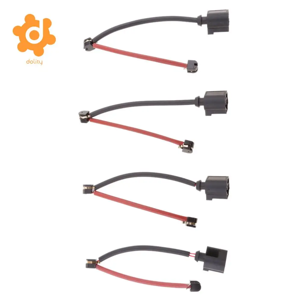 4 Pieces Front Rear Brake Pad Wear Sensor Indicator Wire For Audi Q7 VW Touareg 