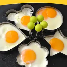 5 шт./упак. нержавеющей омлет устройства DIY Еда Fried Egg модель любовь звезда яйца плесень Торт Плесень Блин завтрак плесень