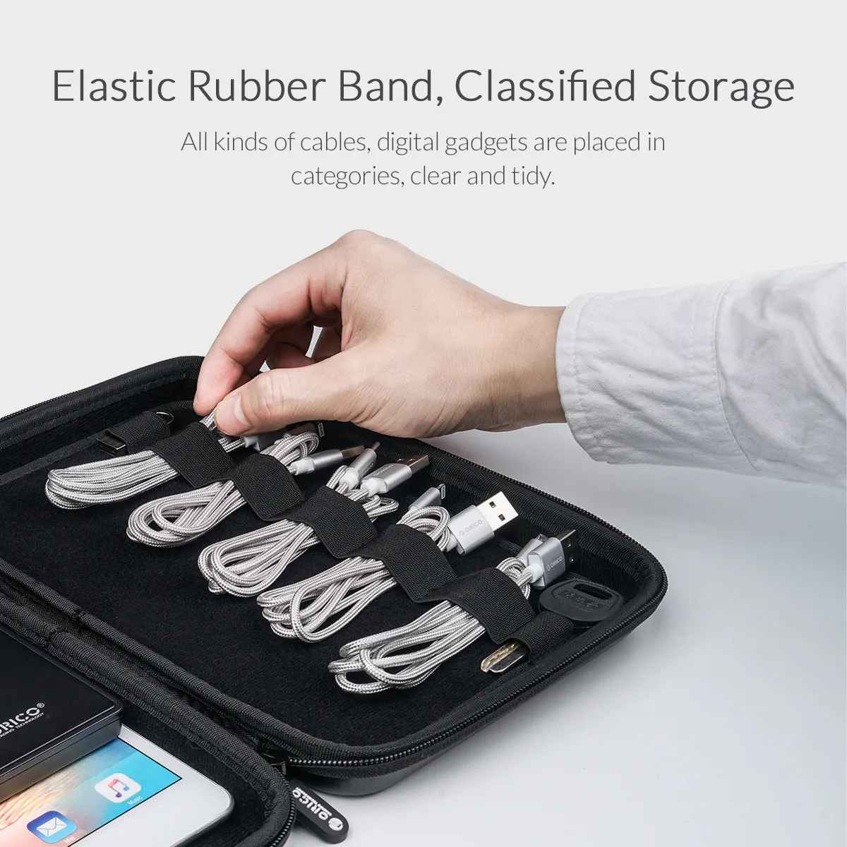 stylish laptop bags ORICO Tablet Portable Storage Bag Shockproof Pouch Travel bag For iPad kindle Hard Drive HDD Earphone Power bank U disk Mouse 17 inch laptop sleeve