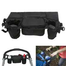 Soporte Universal para cochecito de bebé, bolsa de pañales para cochecito, organizador para el carrito, accesorios para cochecito, bolsa para botella colgante para el cuidado del chico