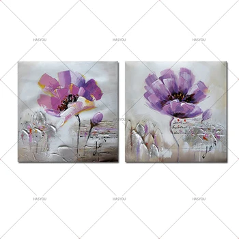 

High Quality Handmade Modern Canvas on Oil Painting Tree Flowers Paintings For living room Bedroom Decor