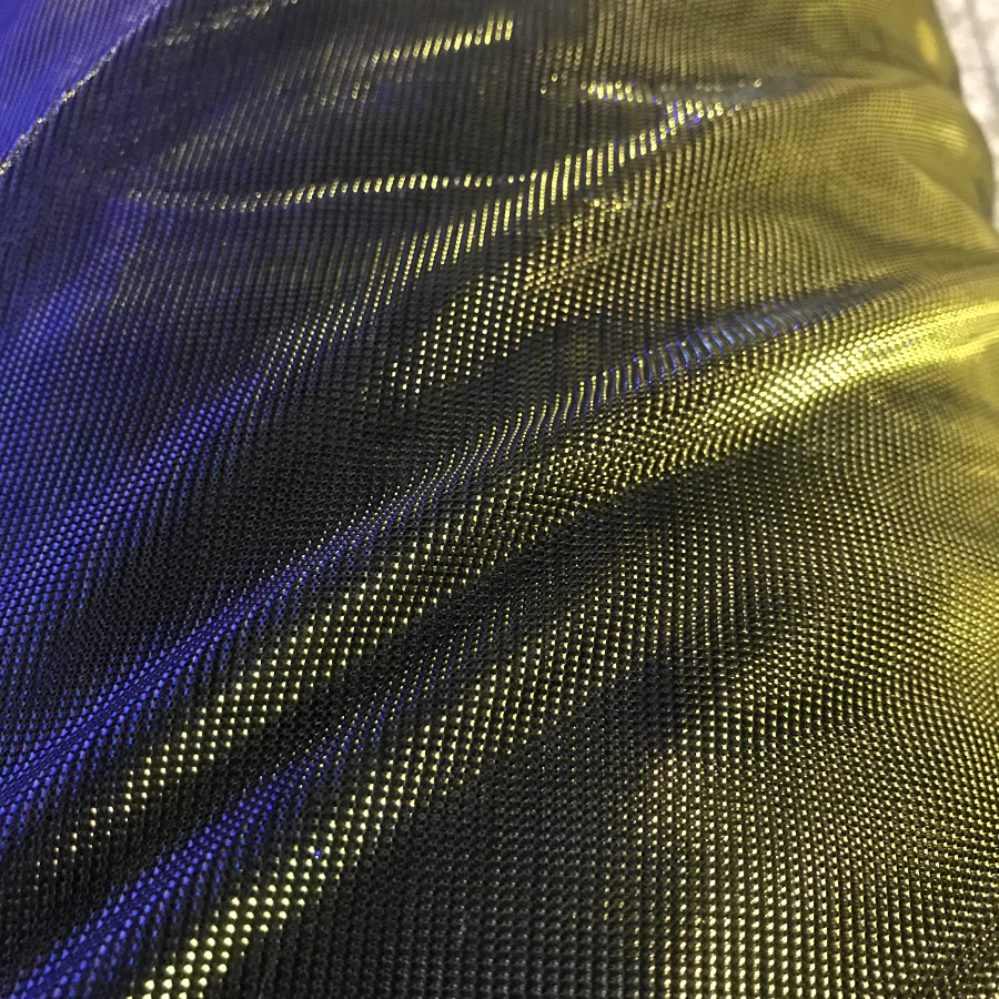 

3 meters 150cm 59" width blue gold shiny ultra-thin mesh tulle fabric dress clothes materials MM438
