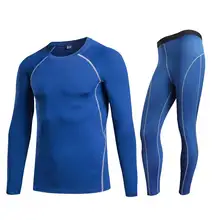 Men Pro Conpress Fitness Winter Thermal Underwear Set Quick Dry Gymming Male Spring Autumn Sporting Runs Yogaing Long Johns 3039