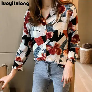 

Kimono Cardigan Long Sleeve Vintage Floral Print Womens Tops and Blouses 2019 New Chiffon Blouse Shirt Casual Plus Size Blusas