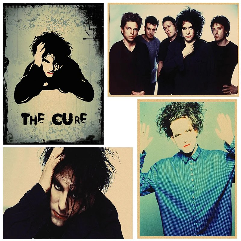 

The Cure Rock Poster Kraft Paper Cafe Bar Poster Retro Poster wall stickers 30x21cm