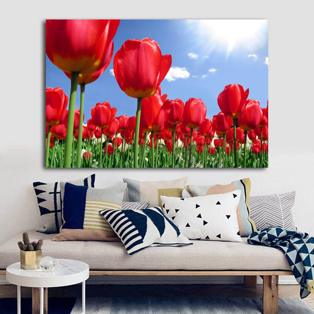 tulip wall art picture
