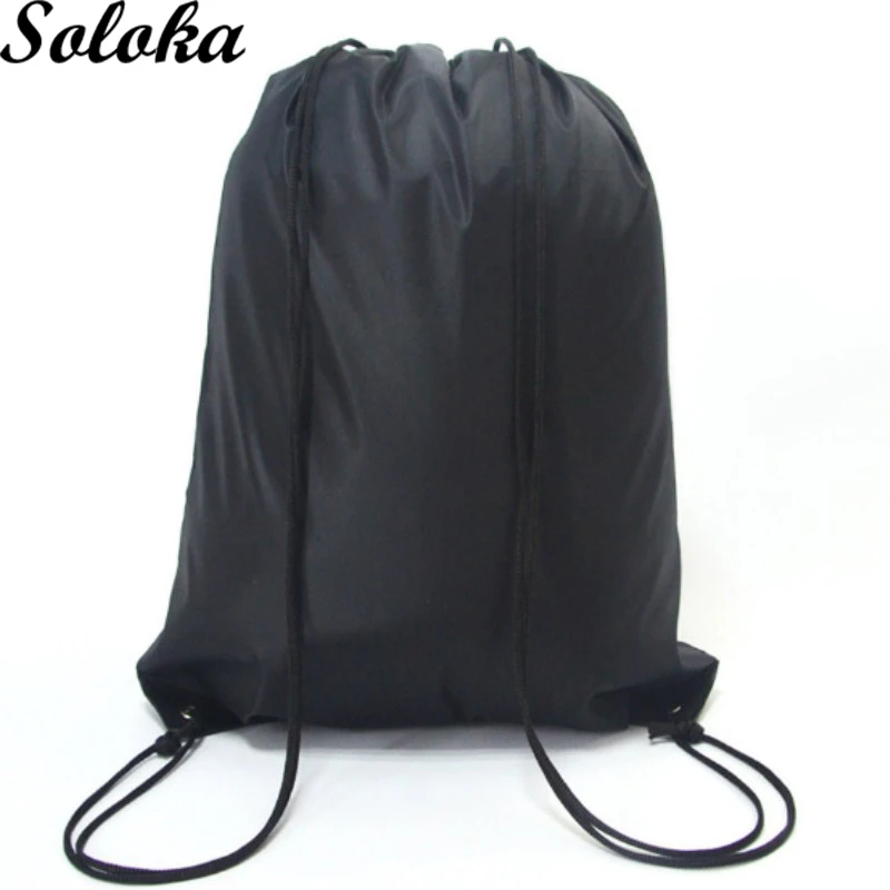 1Pc School Drawstring Book Bag Shoe Backpack Travel Sport Portable ...