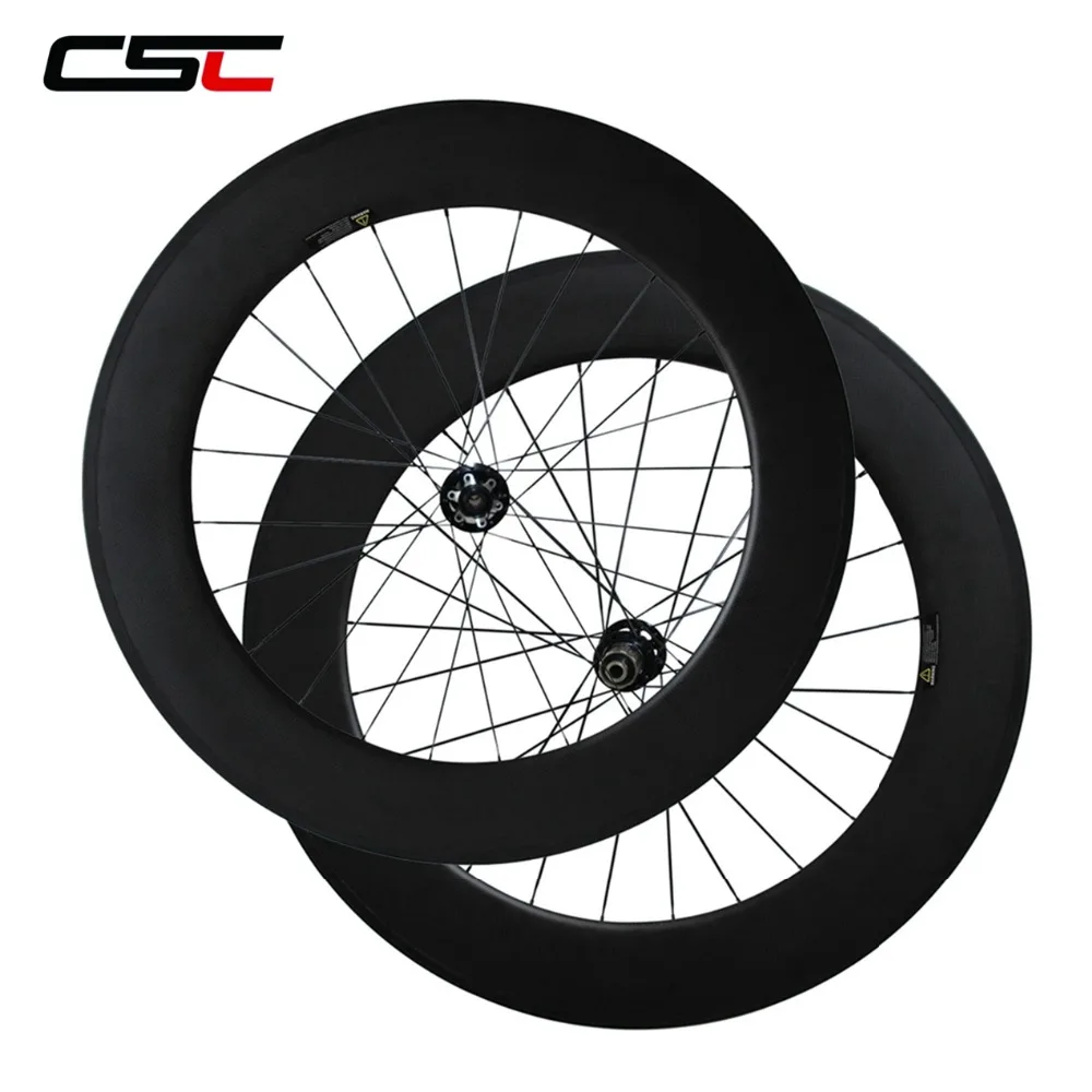 Discount 700C Carbon Disc Wheels 24mm 38mm 50mm 60mm 88mm Tubular Or Clincher Cyclocross Carbon Bike Disc Wheelset 6 Bolts 5