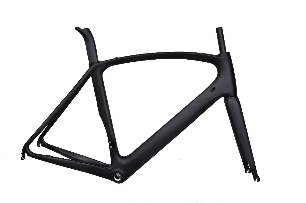 Cheap 2018 Hot sale Wholesale brand custom design carbon T800 toray fiber top quality road bicycle frame UD matt aero road bike frames 1