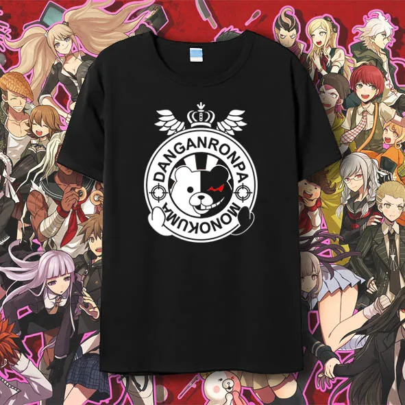 

Anime Dangan Ronpa T-shirt Men Cotton Short Sleeve T shirt DanganRonpa Komaeda Nagito Cosplay Tees