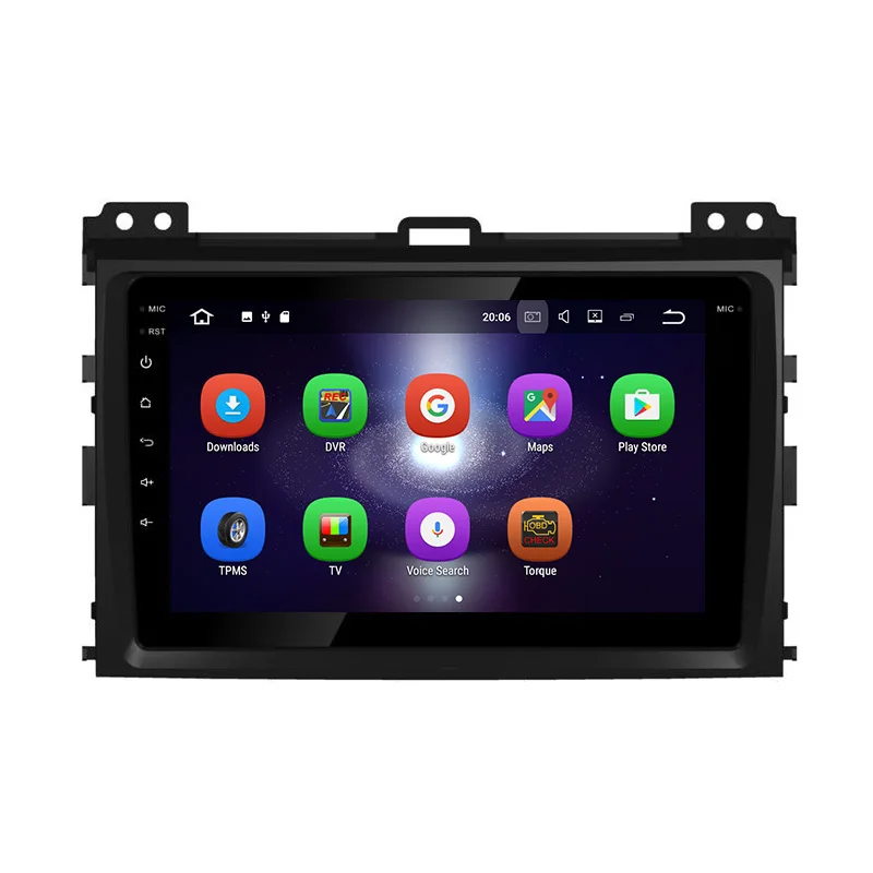 Cheap Aoluoya IPS 2GB RAM Quad Core Android 7.1 CAR DVD Player Radio GPS Navigation For Toyota Prado 120 Land Cruiser 120 2002-2010 BT 2