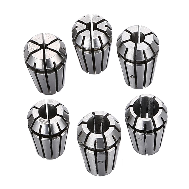 

ER11 2-7mm Collet Chuck Lathe Accessories Tool Holder Kit Precision Chuck Collet CNC Milling Chuck Tools 6pcs