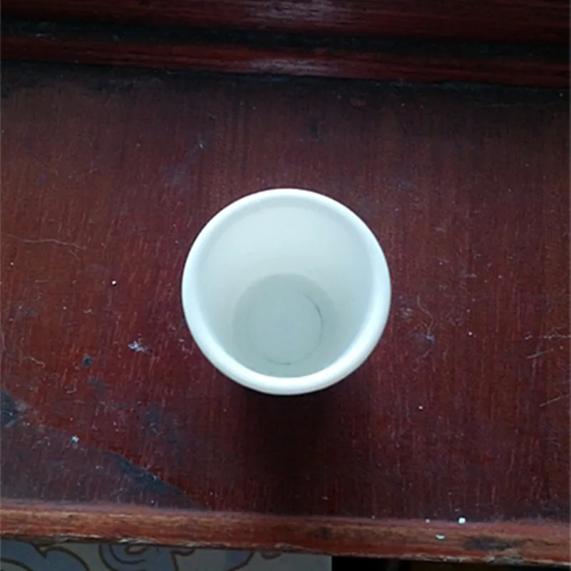 white mini cup