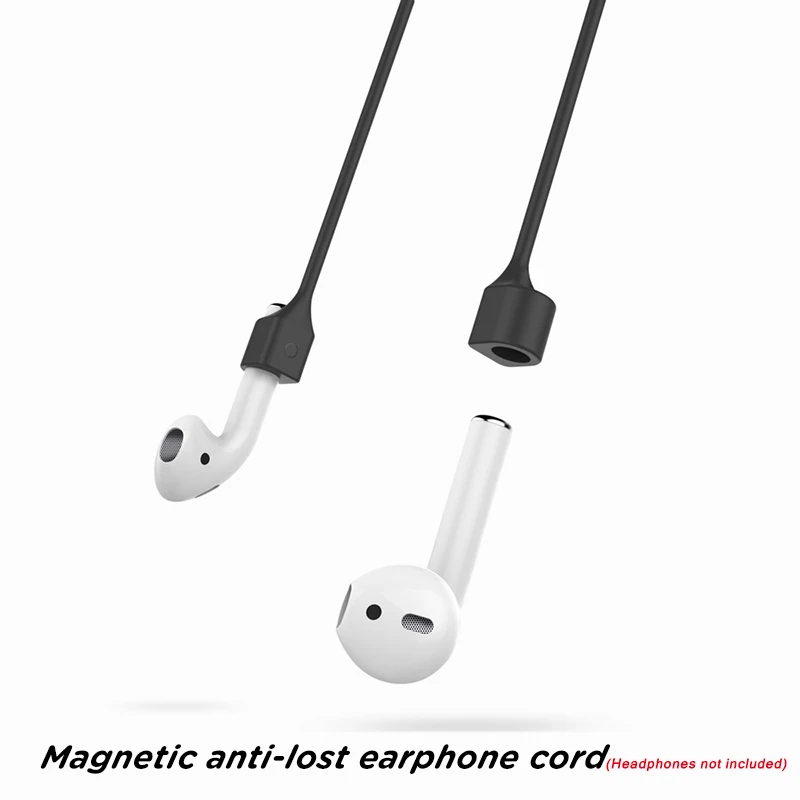 Портативный ремешок для наушников для Apple Airpods, ремешок с магнитной петлей, веревка для Air Pods, силиконовый кабель для наушников