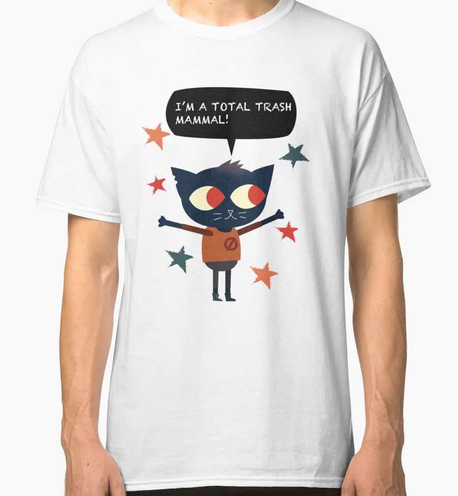 

Trash Mammal - Night In The Woods Men's White Tees Shirt Clothing T Shirt Men Short Sleeve Funny T-Shirt Men Summer