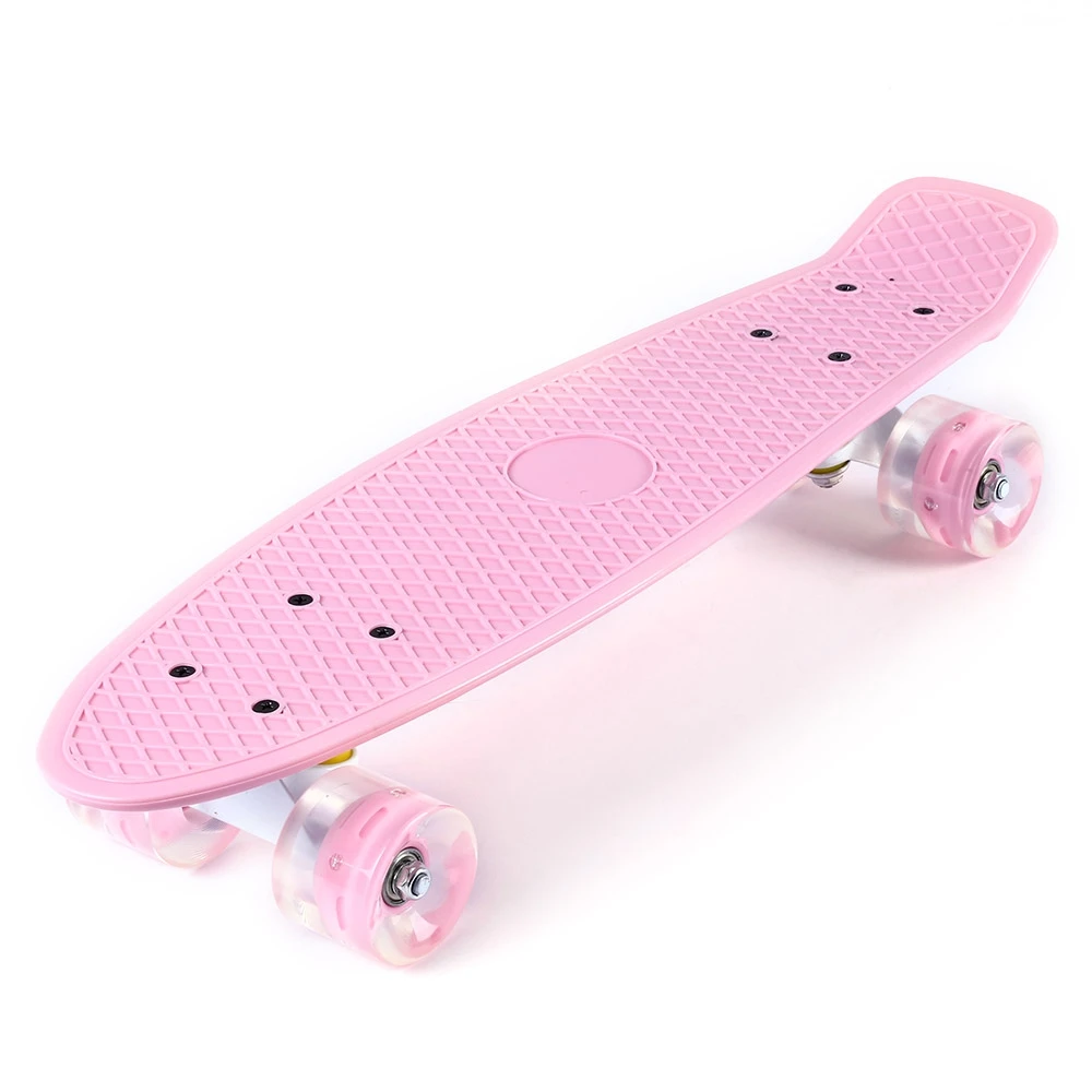 22 Inches Mini Cruiser Banana Style Longboard Pastel Color Fish ...