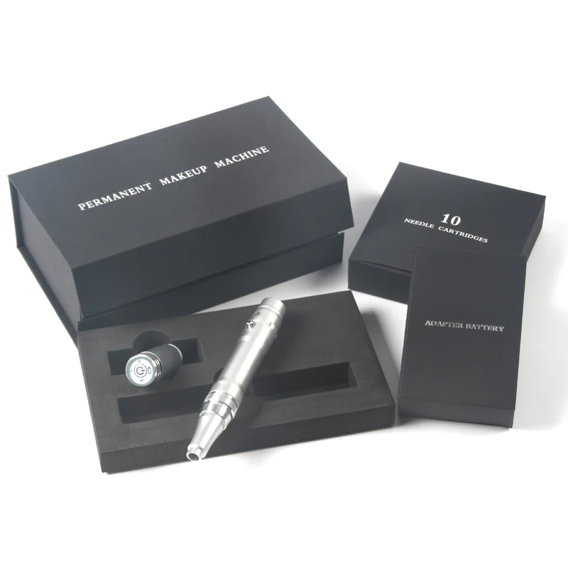 

1kits Wireless And Chargeable Rotary Eyebrow Tattoo Machine with CE Certificate Permanent Makeup Pen
