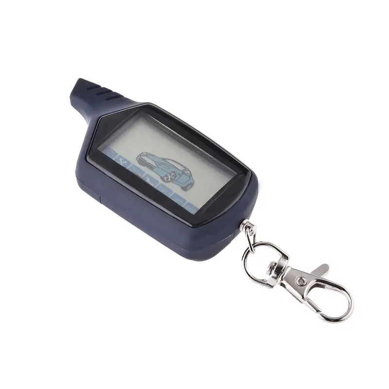 

A91 2-way LCD Remote Control Key Chain For Russian Version Vehicle Security Two Way Car Alarm System Keychain Fob wholesale