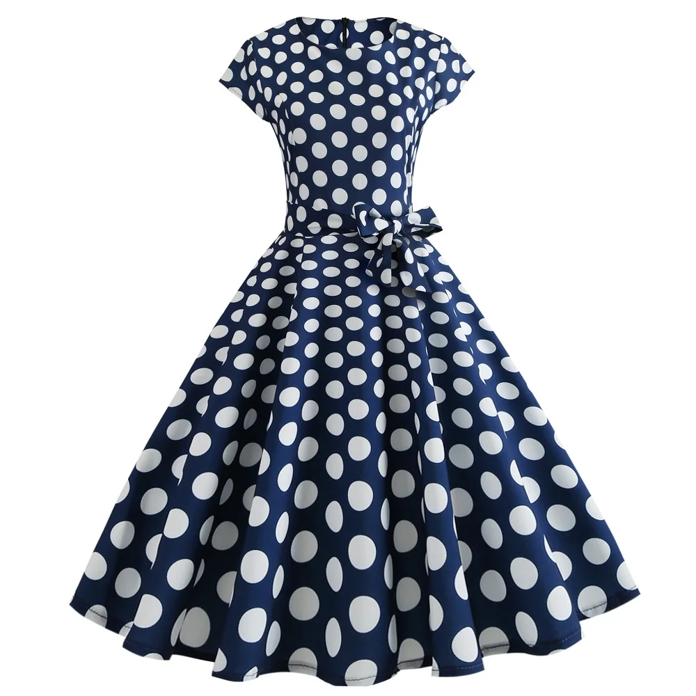 Wipalo Vintage Dress Sleeveless Summer Dress Elegant 50s 60s Retro ...
