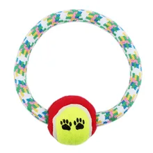 Pet Dog Cat Toys Chew Handmade Cotton Rope O Shape Toy For Dog Pet Durable Mascotas Perros Honden Speelgoed Hund Cani Chien