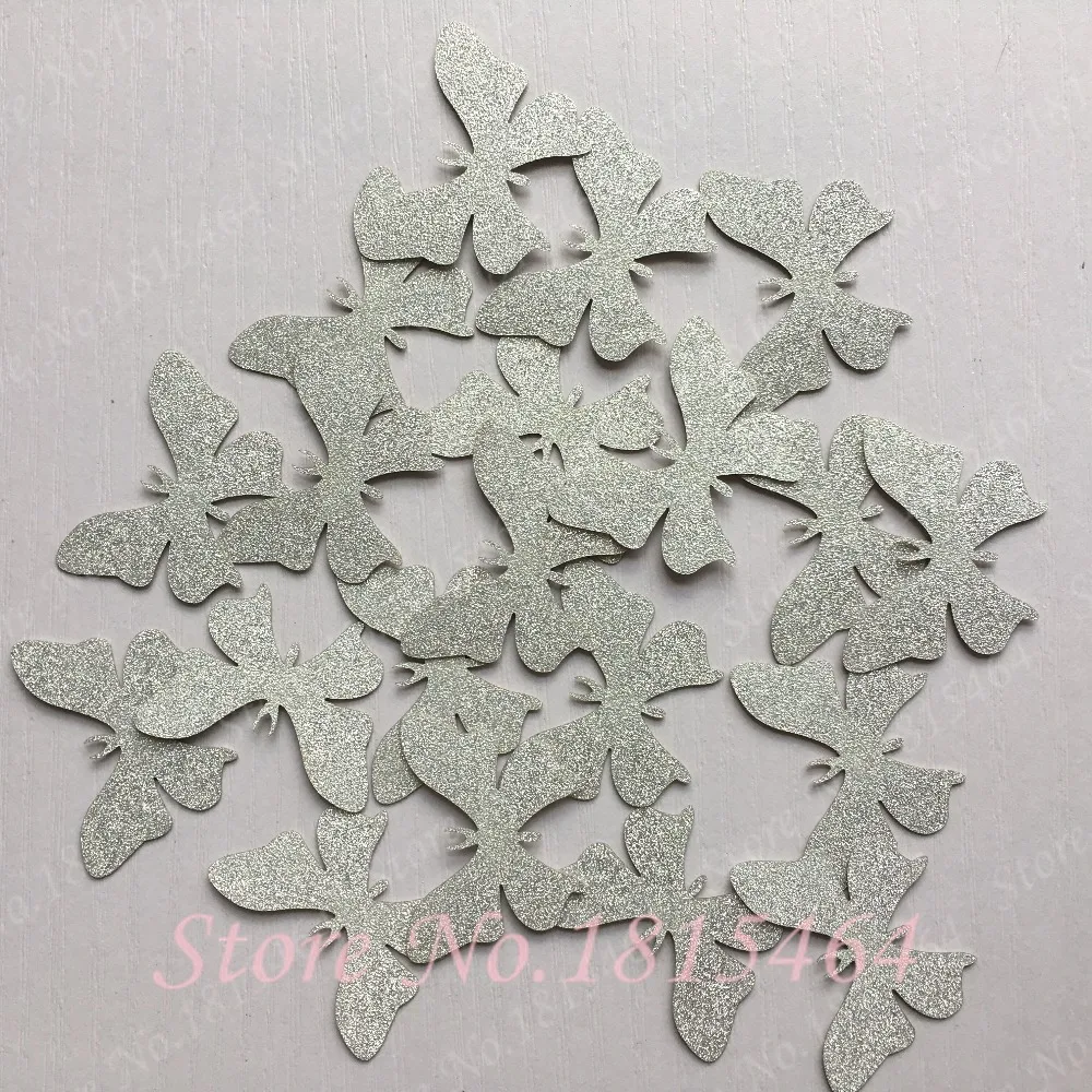 

200pcs Glitter Butterfly Confetti, Wedding Birthday Party Table Glitter Confetti,Scatters Bridal Baby Shower Table Scatter Decor