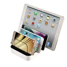 4 Порты настольный USB Зарядное устройство multi-Функция зарядка через USB док-станция с подставкой Держатель для iphone7 6S Samsung S5 S6 Таблица