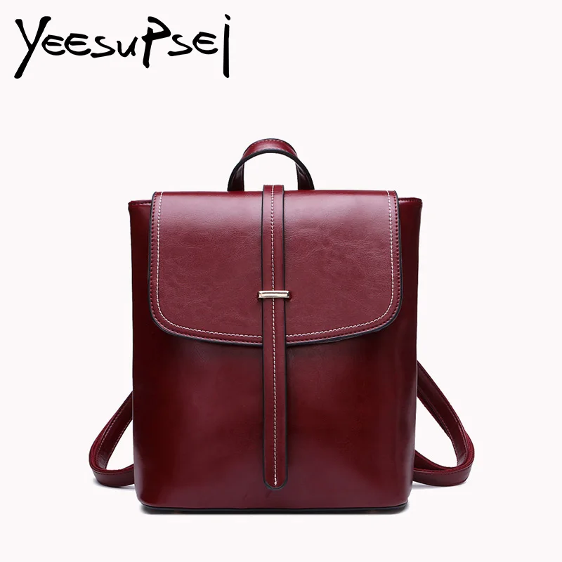 

YeeSupSei Designed Cool Urban Backpack Vintage Buckle Cover Women Backpack Quality Fashion Girl School Bag Large Capacity Bag