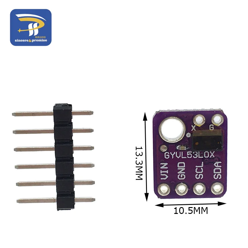 GY-530 VL53L0X самый маленький в мире время-o f-Flight(ToF) лазерный датчик 2,8-5 в IIC связь для Arduino
