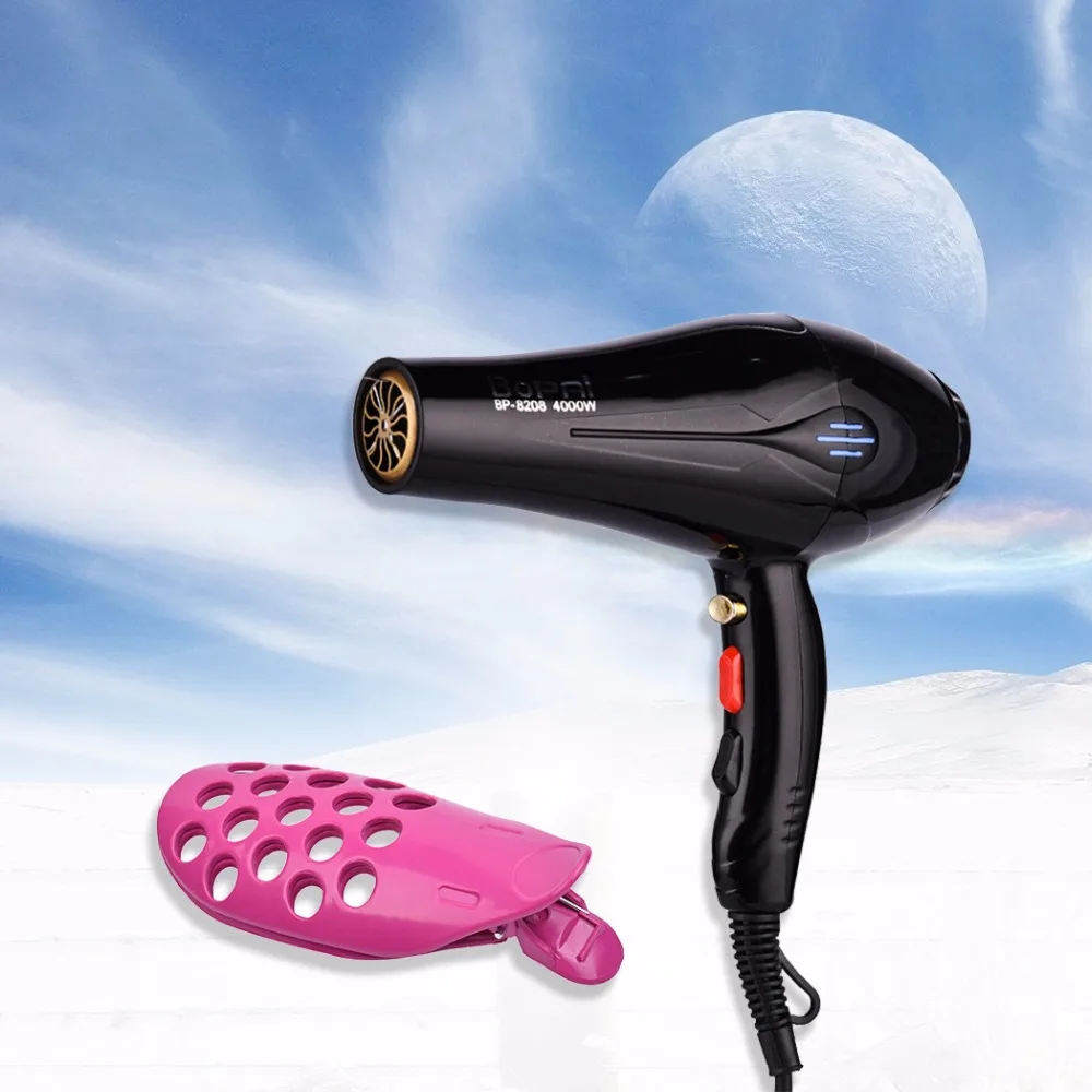 Hair Styling Fringe Bangs Curler Roller Holder Clip+Professional 4000W Hair Dryer Blow Dryer
