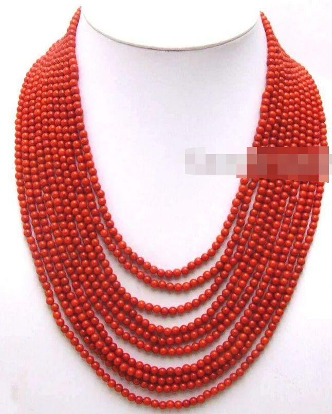 

FREE SHIPPING>@@> 0941 Red Round High Quality natural Coral