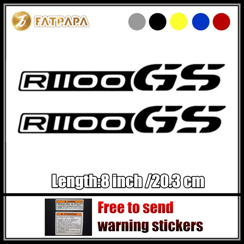 motorcycle bike Fuel tank Wheels Fairing notebook Luggage helmet MOTO Sticker decals For R1100GS