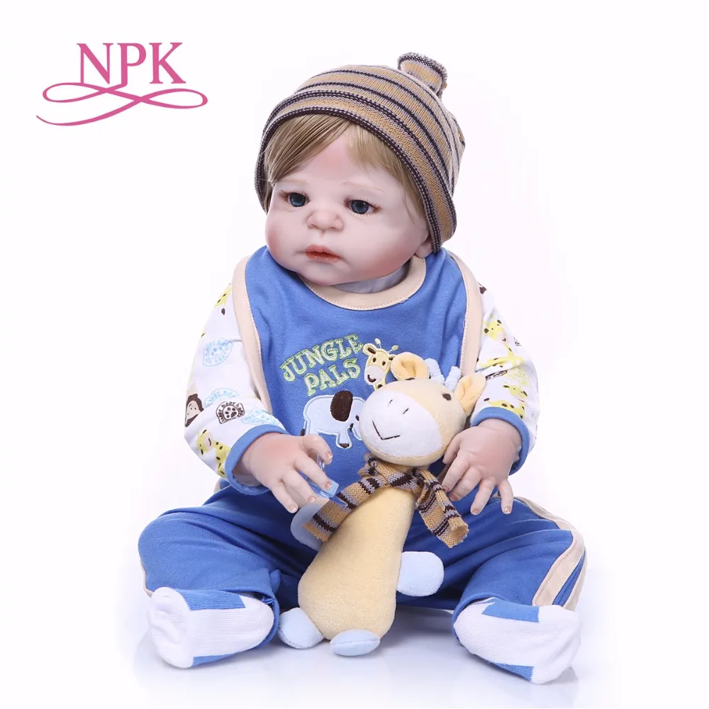 55 см полный силиконовые Reborn Baby Doll игрушки 22 дюйма Реалистичная bebe реалистичные новорожденных кукла прекрасный подарок на день рождения