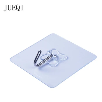 

Wall Hooks Strong Transparent Suction Cup Sucker Hanger For Kitchen Bathroom key holder wall hook Storage Hangers mutfak