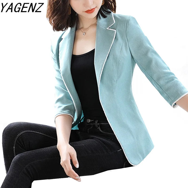 

Spring Autumn White Women Coat Fashion Casual Single buckle Coat Female Jackets slim Business Blazer Outwear Tops Plus Size 4XL
