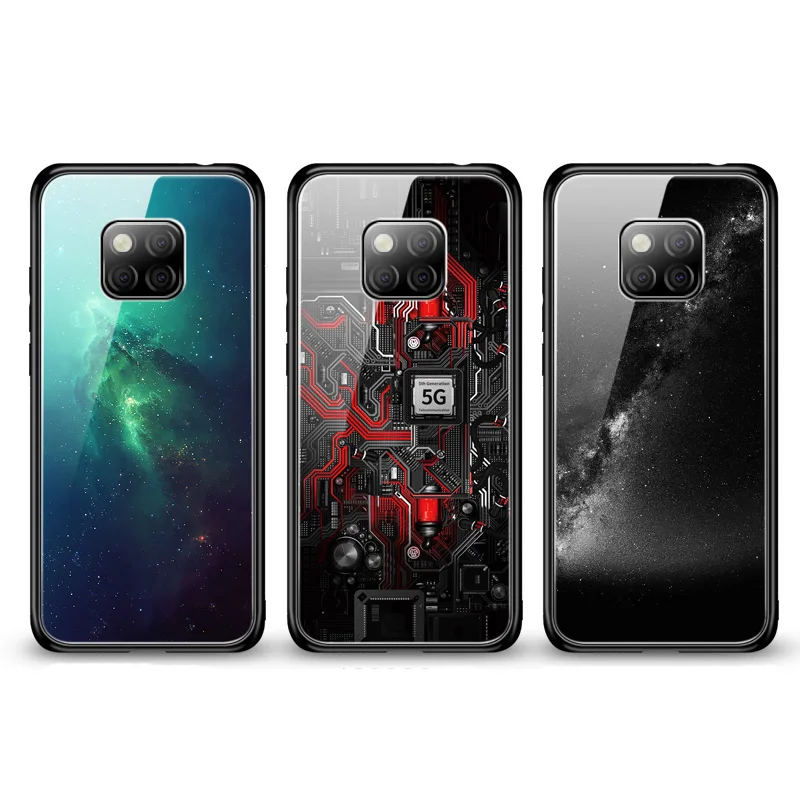 Aixuan стеклянный чехол для телефона Huawei Mate 20 Pro X P30 P20 роскошный силиконовый |