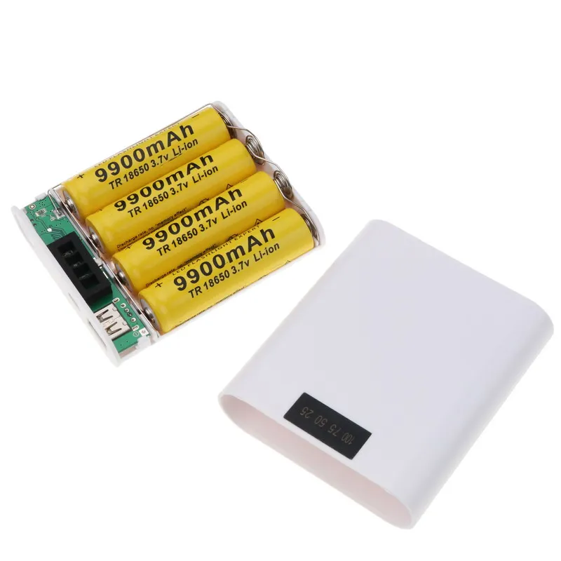 Kebidumei батарея получить чехол 5V 1.5A Power Bank Комплект 4X 18650 держатель DIY Box с дисплеем