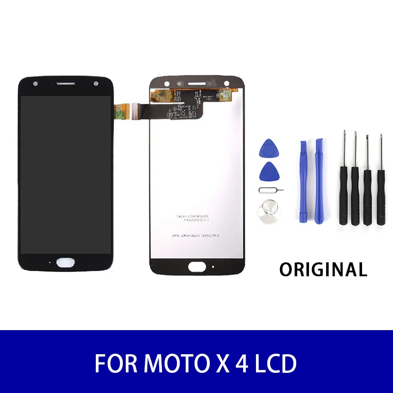 

Original For Moto X4 Lcd Display Touch Screen Panel Digitizer Assembly Screen Replacement Parts 1920x1080 Black Blue