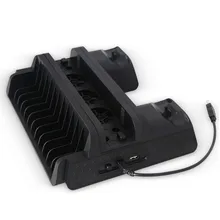 Многофункциональный вентилятор охлаждения подставка+ 2 Зарядка через usb станция для PS4/Slim/Pro
