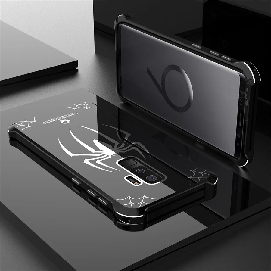 Новый акриловый чехол R Just с металлической рамкой для Samsung Galaxy s9 plus противоударный