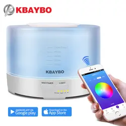 KBAYBO 500 мл Арома диффузор с APP дистанционного Управление аромат увлажнитель воздуха 7 цветов светодио дный свет электрическая ароматерапия