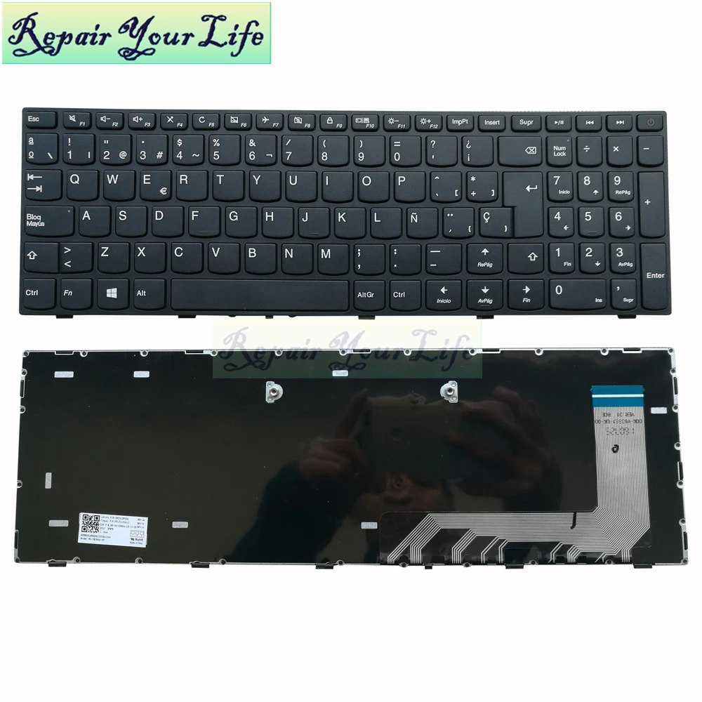 

Repair You Life Laptop Keyboard for Lenovo IdeaPad 110-15ISK 110-17ACL 110-17IKB 110-17ISK SP keyboard Spain Standard Black