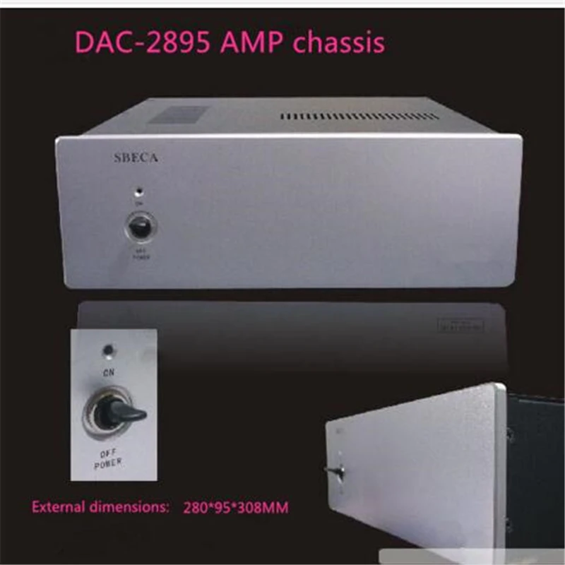 DAC 2895 Aluminum iron chassis DAC decoder box amplifier chassis AMP case Enclosure headphone AMP box DIY