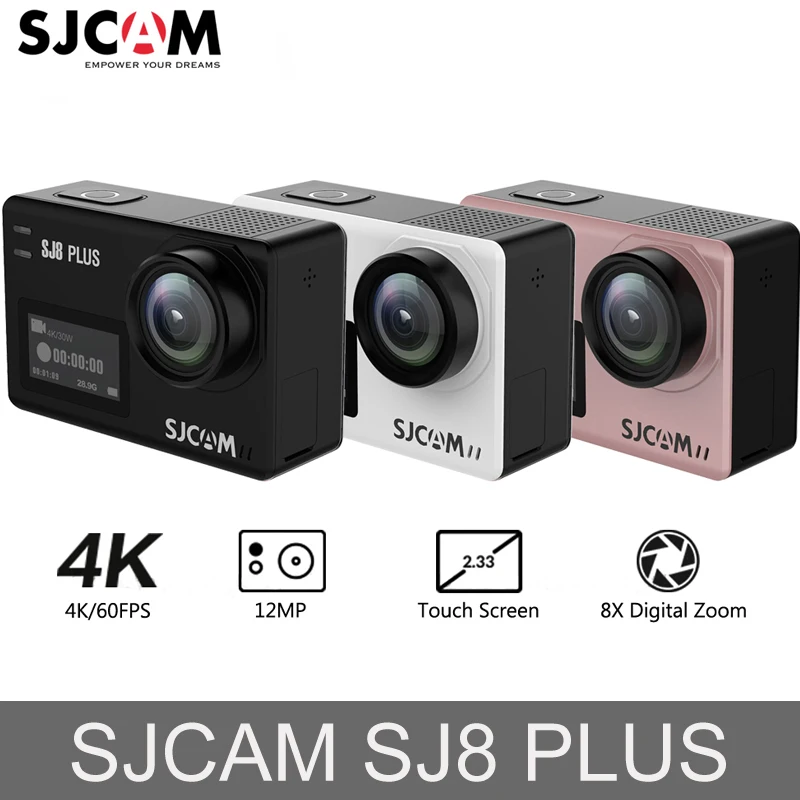 

Original SJCAM SJ8 Plus Action Camera 4K 1200mAh Waterproof Sport Action Camera WiFi Remote Video Camera HD DVR Car Camera