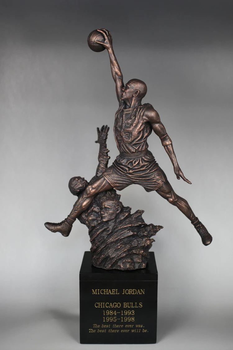 

New Arrival High Quality Chicago Bulls United Center Michael JORDAN 23 Resin Statue Doll Recast