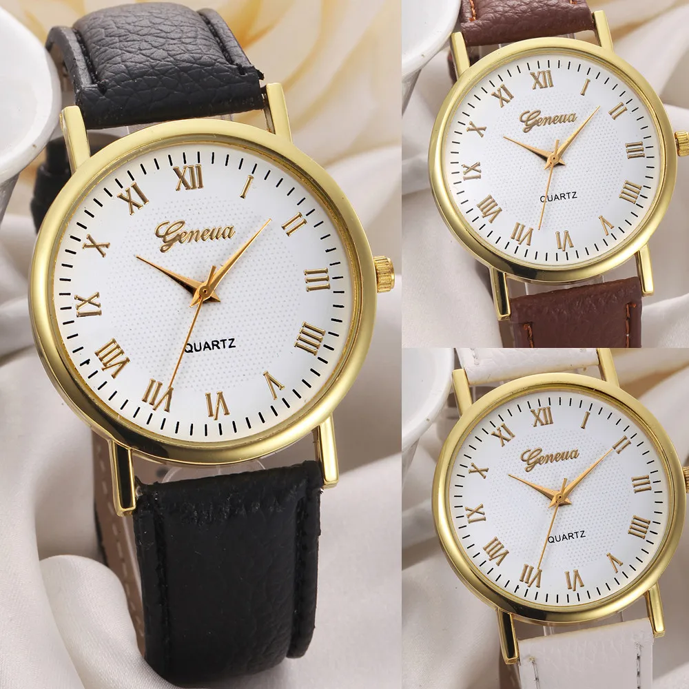 Новые повседневные кварцевые часы Gofuly для женщин и мужчин модные нарядные часы циферблат кожаный ремешок аналоговые часы Relogio Feminino часы