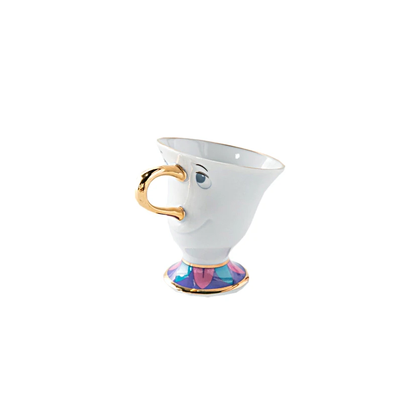 Мультфильм красота и чудовище чайный набор чайник чашка Mrs Potts сахарница чаша чип кружка тарелка соусник чайник Молоко Кофе креативный подарок - Цвет: Chip Cup