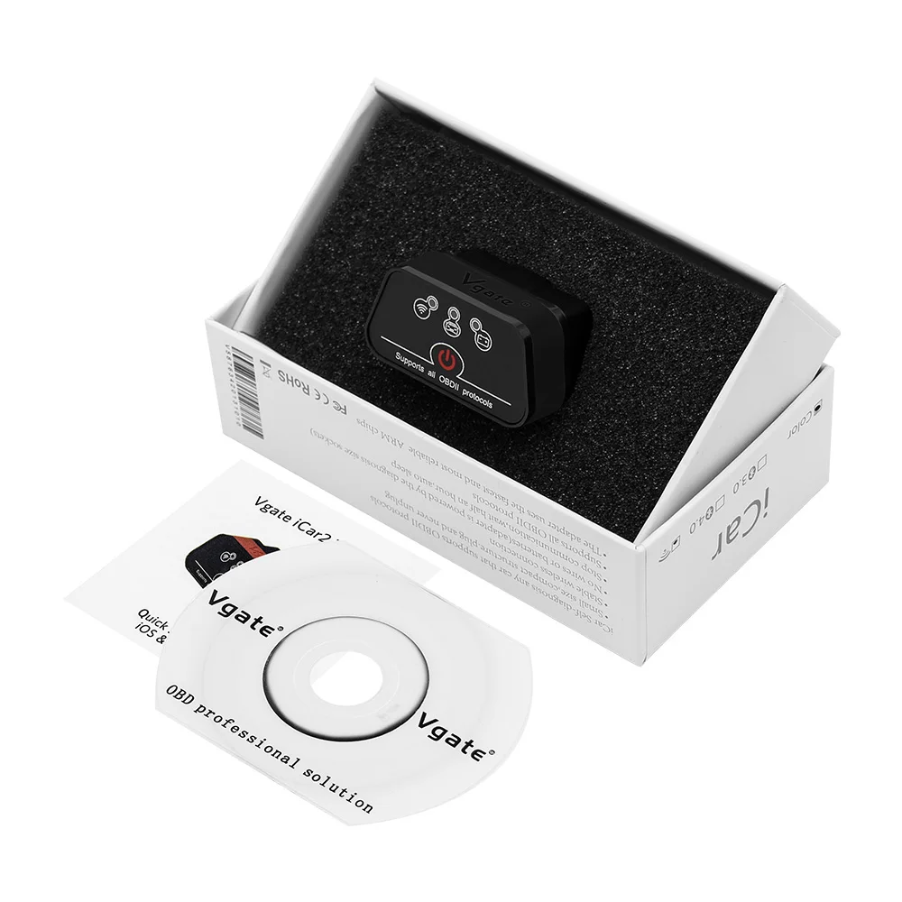 Автомобильный диагностический сканер Vgate iCar2 ELM327 V2.1 OBD2 Wi Fi OBD 2 iCar easydiag VS Elm 327 V1.5|icar