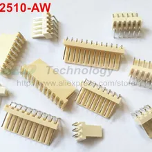 50 шт./лот KF2510 KF2510-2-12AW 2510 2,54 мм штыревой разъем под прямым углом 2,54 мм 2,3, 4,5, 6-12pin